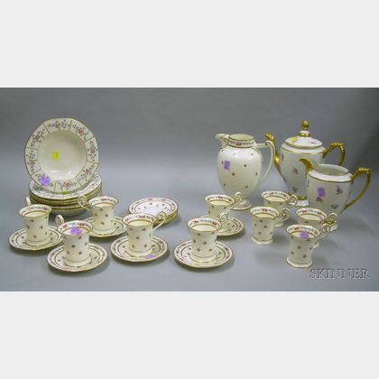 Twenty-nine Pieces of Continental and English Porcelain Tableware