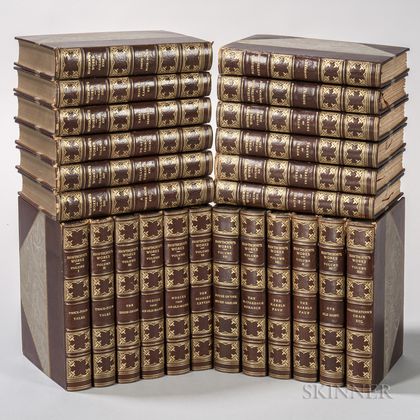 Decorative Bindings, Sets, Nathaniel Hawthorne (1804-1864) The Complete Writings , Large Paper Edition.