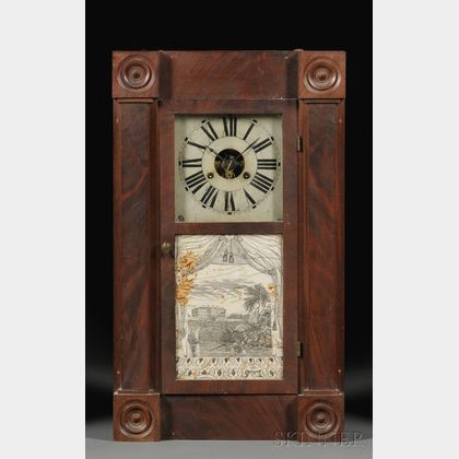 Chauncey Jerome Empire Mahogany Shelf Clock