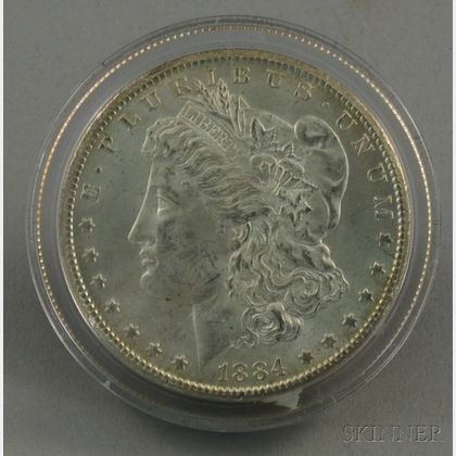 1884-CC/Carson City Morgan Dollar. Estimate $100-200