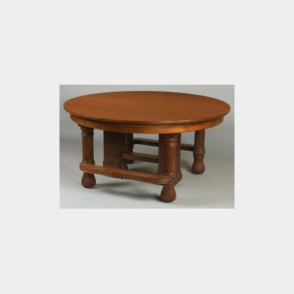 American Aesthetic Movement Carved Mahogany Extension Dining Table