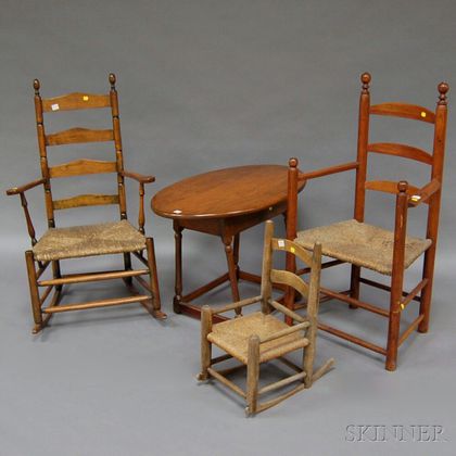 Four Pieces of Early Country Furniture