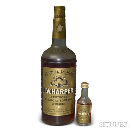 Mixed IW Harper, 1 1/10 pint bottle 1 quart bottle 