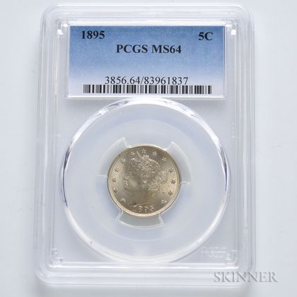 1895 Liberty Head Nickel, PCGS MS64. Estimate $200-300