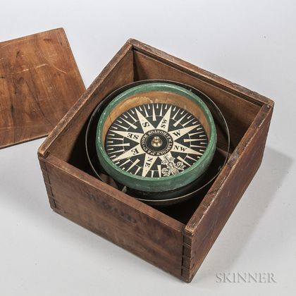 F.W. Lincoln Jr. & Co. Boxed Compass