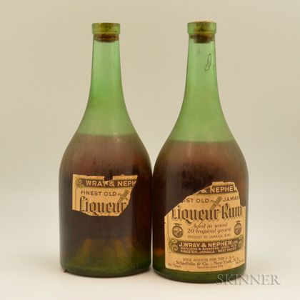 J. Wray & Nephew Finest Old Jamaican Liqueur Rum 20 Years Old, 2 4/5 quart bottles 