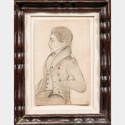 J.M. Crowley (American, 19th Century) Portrait of Andrew Bickford