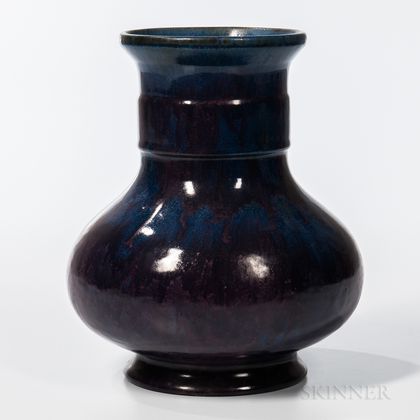 Fulper Pottery Arts and Crafts Purple-glazed Vase
