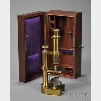 Lacquered Brass Microscope