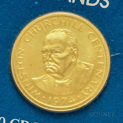 1974 Turks and Caicos 50 Crown Gold Coin