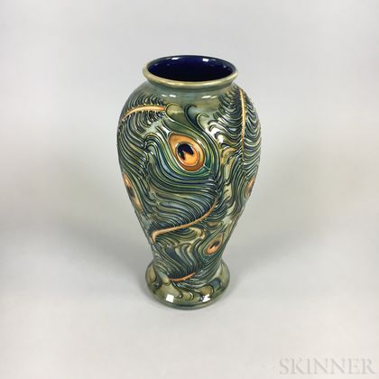 Modern Moorcroft Pottery Phoenix Vase