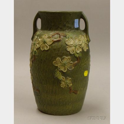 Roseville Pottery Dogwood I Vase