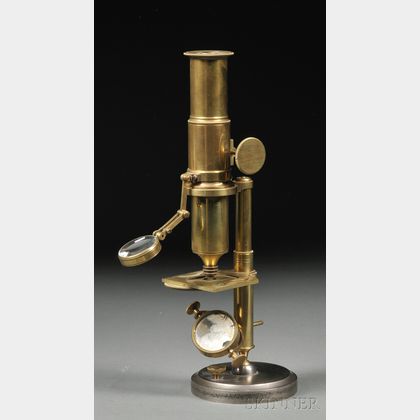 Brass Monocular Microscope