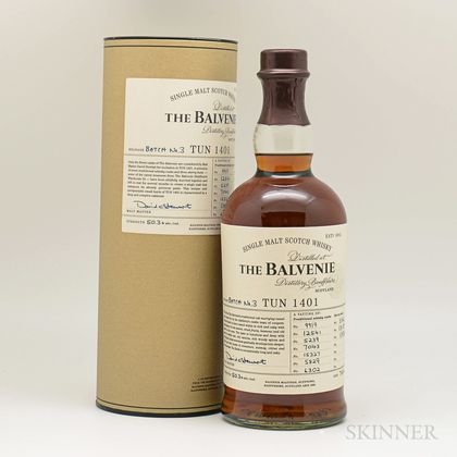 Balvenie TUN 1401 Batch No. 3, 1 750ml bottle (ot) 