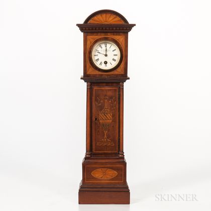 Miniature Inlaid English Long-case Clock