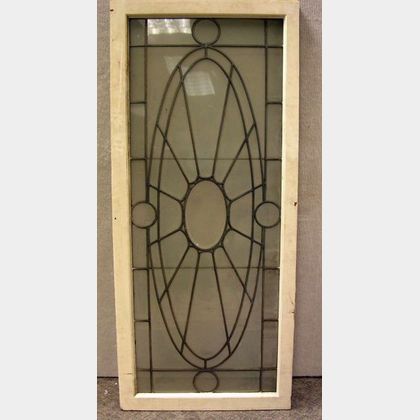 Architectural Leaded Glass Window Panel.