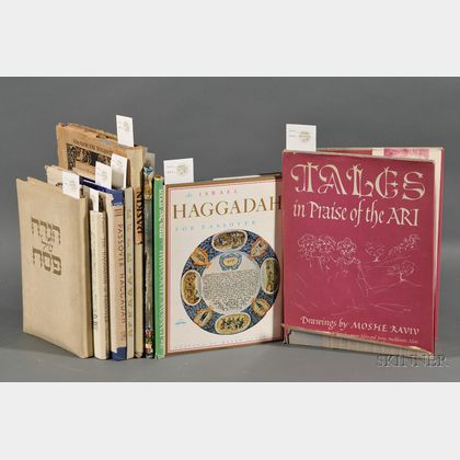 (Haggadah) Collection of Nine Illustrated Passover Haggadah