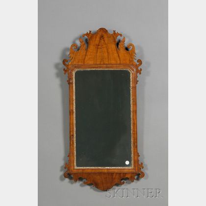 Chippendale Walnut and Gilt-Gesso Mirror