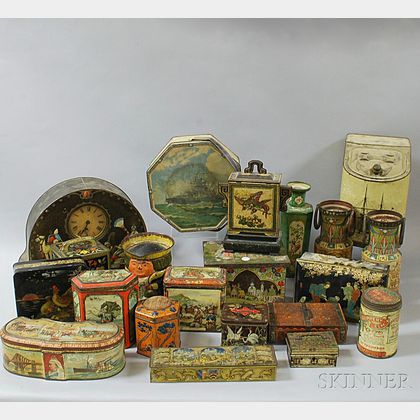 Large Collection of Vintage Advertising Tins