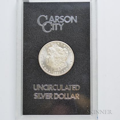 1880-CC 8 Over Low 7 GSA Morgan Dollar, VAM 6