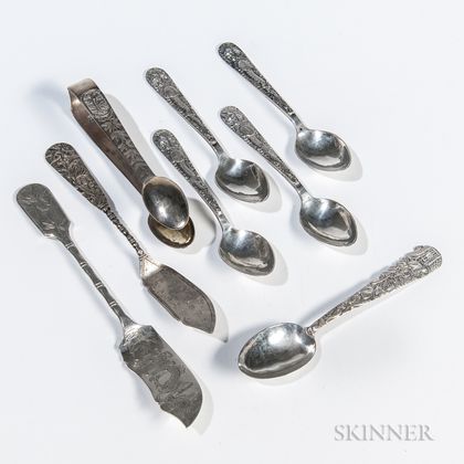 Group of Chinese Export Silver Flatware