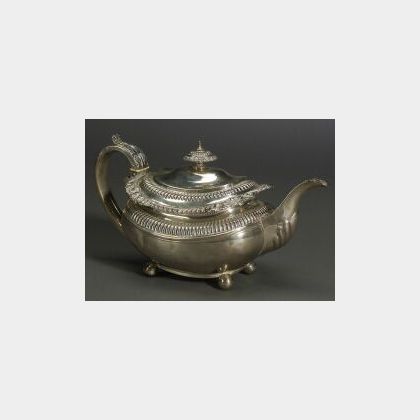 English George IV Silver Teapot