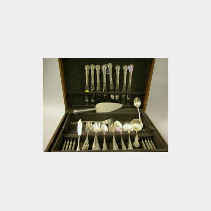 Seventy-Piece Towle Sterling Silver French Provincial Pattern Flatware Set