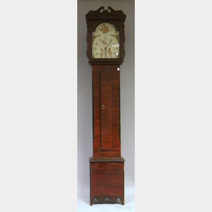 Poplar Grain-painted Connecticut Tall Clock Case