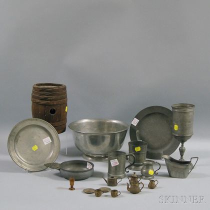 Group of Pewter and Other Objects