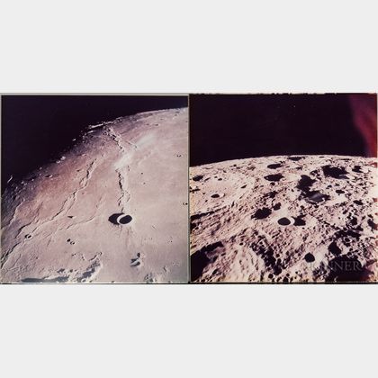 Apollo 15, NASA Views of the Lunar Surface, August 1971, Three Photographs.