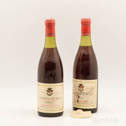 Louis Remy Chambolle Musigny Fremieres 1971, 2 bottles 
