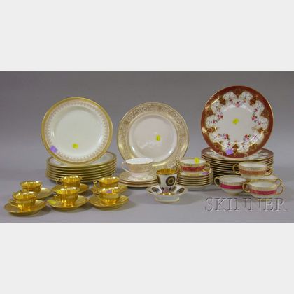 Group of Royal Doulton, Wedgwood and Limoges Porcelain