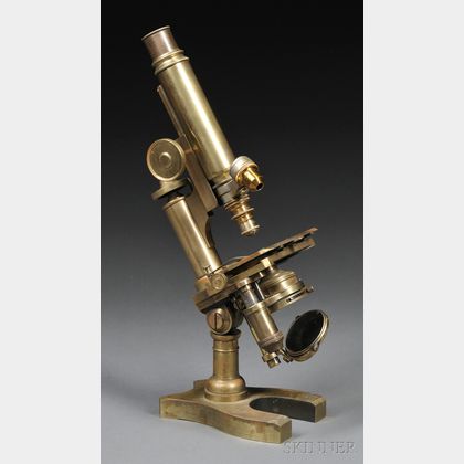 Nachet et Fils Brass Compound Microscope