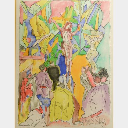 Jacques Villon (French, 1875-1963) Crucifixion