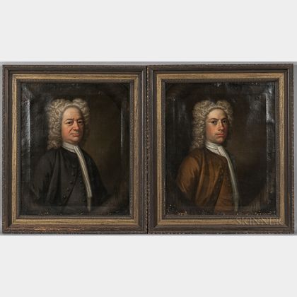 British School, 18th Century Two Portraits, Said to Depict Henry Goldney in Quaker Dress and Henry Goldney of Whitechurch