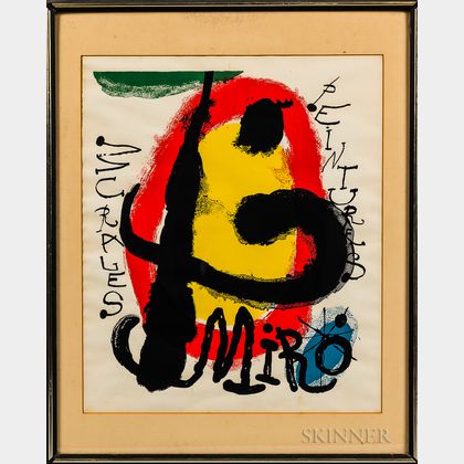 After Joan Miró (Spanish, 1893-1983) Peintures Murales