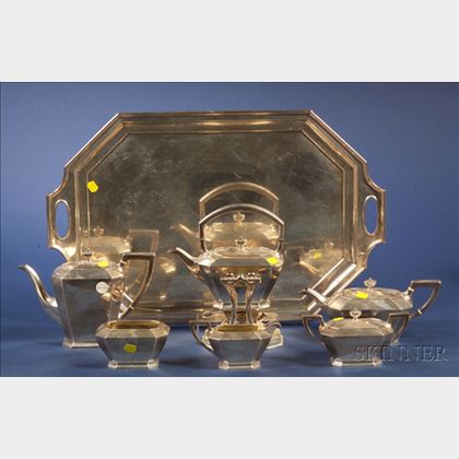Six Piece Durgin Sterling Tea and Coffee Service