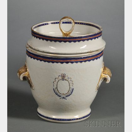 Chinese Export Porcelain Covered Fruit Cooler