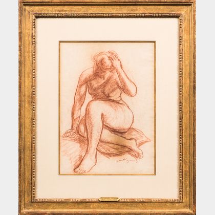Mahonri Mackintosh Young (American, 1877-1957) Nude