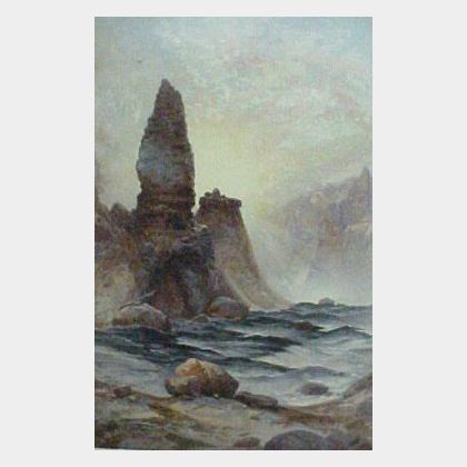 After Thomas Moran (American, 1837-1926),Louis Prang, publisher (American, 1824-1909) Lot of Three Chromolithographs: The Towers of T