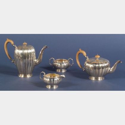 Four Piece Birks Sterling Tea and Coffee Service