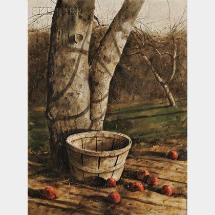 Nicholas Berger (American, 20th/21st Century) The Apple Harvest.