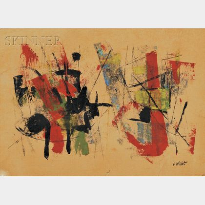 John G.F. Von Wicht (American, 1888-1970) Abstract Composition