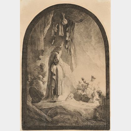 Rembrandt van Rijn (Dutch, 1606-1669) The Raising of Lazarus: The Larger Plate