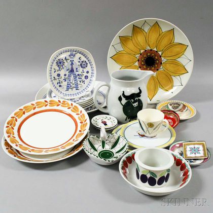 Group of Scandinavian Pottery Tableware