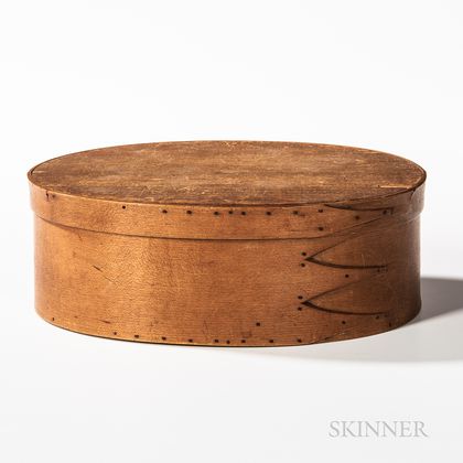 Shaker Covered Oval Box