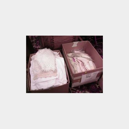 Box of Assorted Table Linens and Textiles