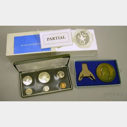 Group of U.S. and World Commemorative Coins, Proof Sets, and Medals