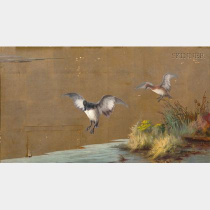 Maud Earl (Anglo/American, 1864-1943) Ducks in Flight