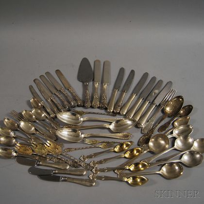 Assorted Group of Mostly Sterling Silver Flatware